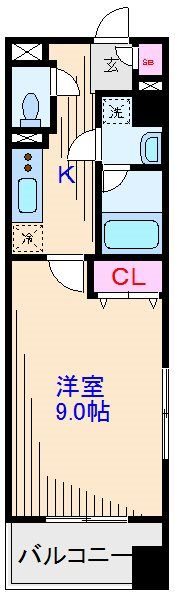 神奈川県川崎市中原区新丸子町 間取り