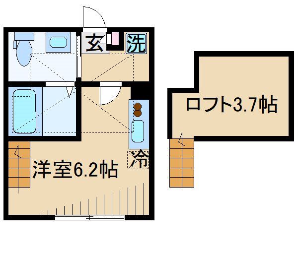 ハーミットクラブハウス日吉K 間取り