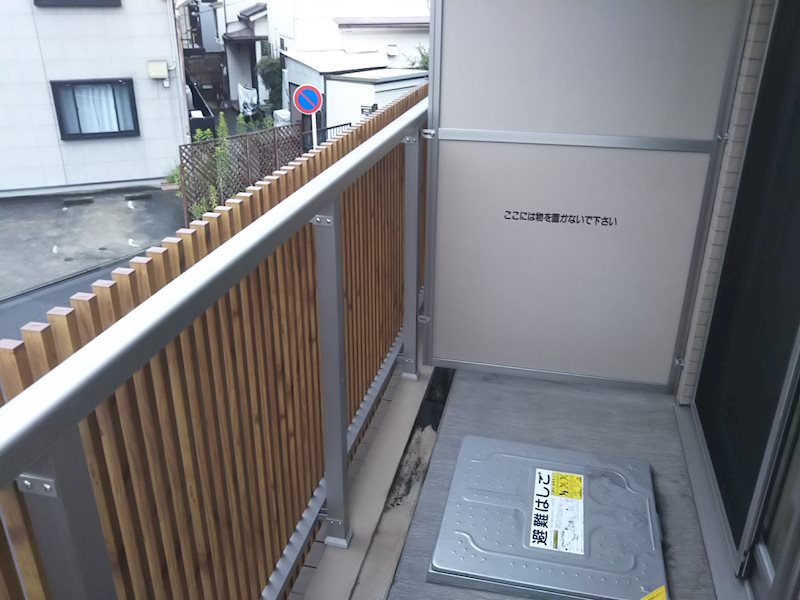 神奈川県川崎市中原区市ノ坪 ベランダ