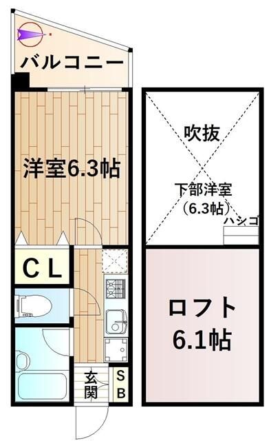 ラ・ベル元住吉 間取り