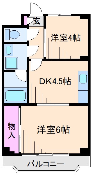 ツインアベニューB 間取り