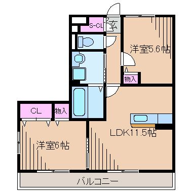 メゾンアムール壱番館 間取り