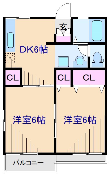 ハイツ吉田B 間取り