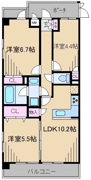 ライオンズガーデン日吉第２ 間取り