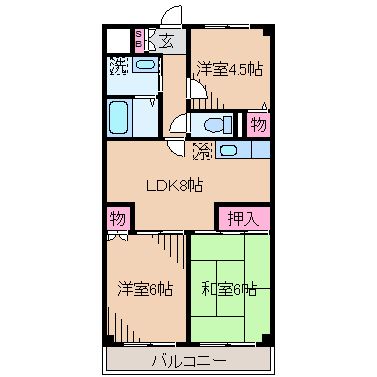 ラフィーネ港北Ⅰ 間取り