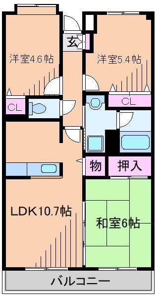 フォンテーヌ綱島 間取り
