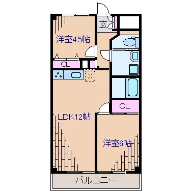 ハピネス飯田３号館 間取り