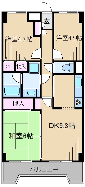 ライオンズマンション日吉南 間取り
