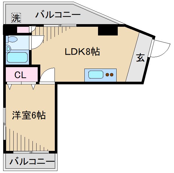 パールメゾン朝日 間取り