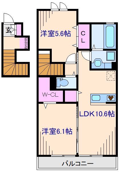 ソレイユ梶山 間取り