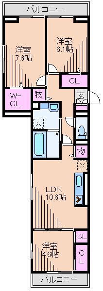 アベニール大倉山 間取り