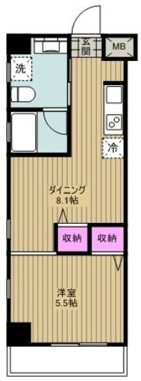 レジディア武蔵小杉  間取り
