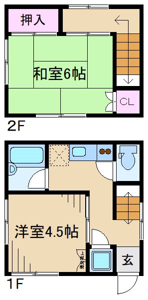 昼間荘 間取り
