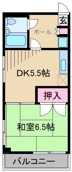 平間ロイヤルマンション 間取り