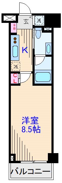 レジディア武蔵小杉  間取り