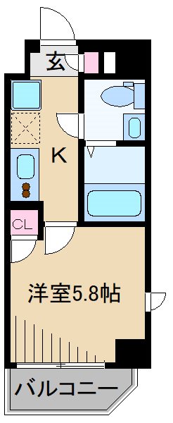 メイクス武蔵小杉Ⅱ 間取り