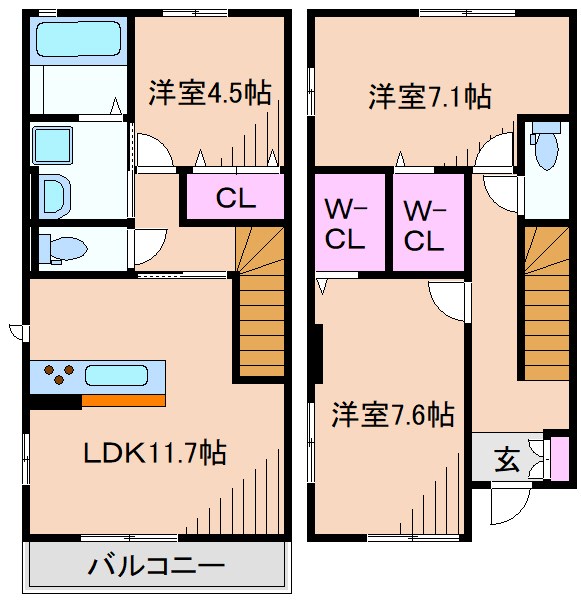 エルデガーデンⅡ号館 間取り