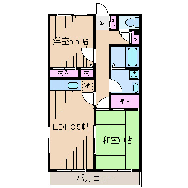 T･S･1ビル睦月館 間取り