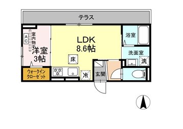 D　Paina松見町 間取り