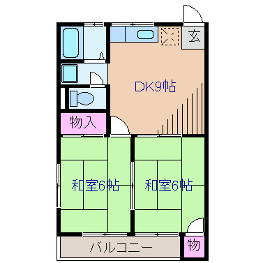 コスモハイツ 間取り