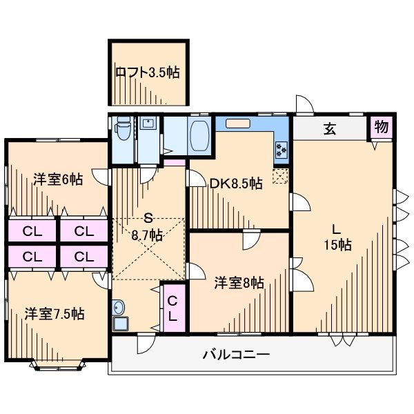 シュガーハウス元住吉 間取り