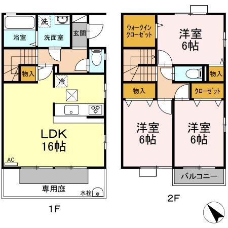 プロイド中央H棟 間取り