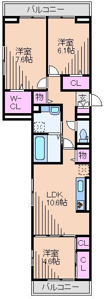 アベニール大倉山 間取り