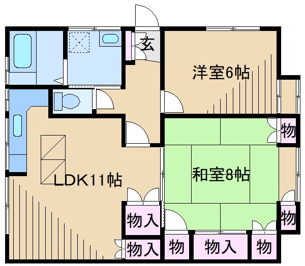 大倉山ハイツ 間取り