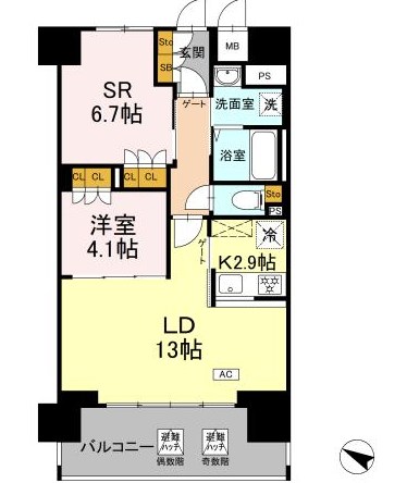 リーラ横浜川和町 間取り