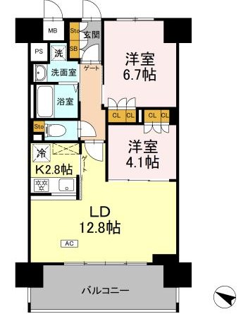 リーラ横浜川和町 間取り