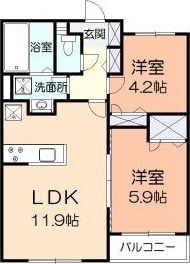ボナール・カワダ 間取り