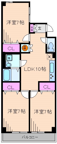 鹿島田ハウス 間取り