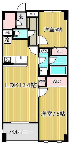 レジディア武蔵小杉  間取り