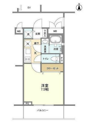 ラティエラ横濱六角橋 間取り