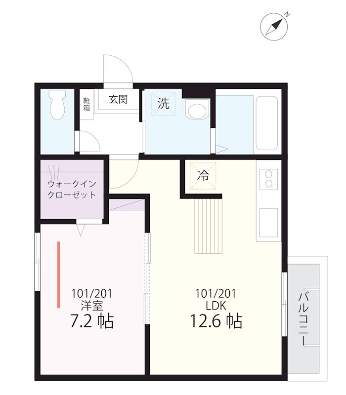 QUIET CRAB HOUSE TOGETHER withB生麦Ⅱ（仮） 間取り