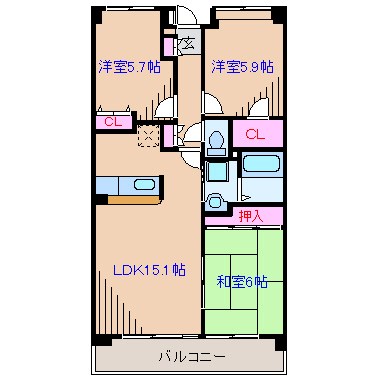 シエスタ大倉山 間取り