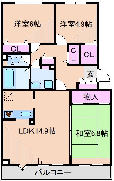 マリネッラ港北 間取り