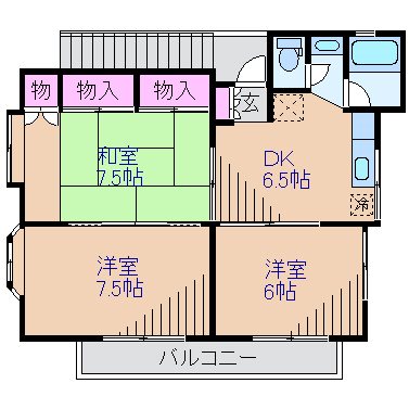 ツクダアパート 間取り