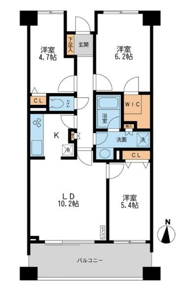 CASSIA横濱ガーデン山 間取り