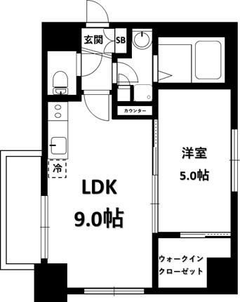 エフパークレジデンス横浜反町3261 間取り