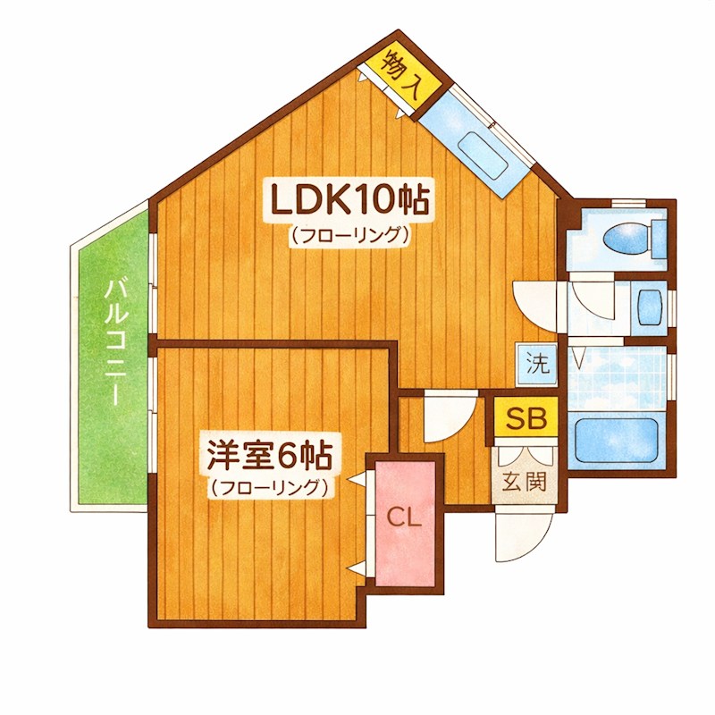 ソレイユ片倉 間取り