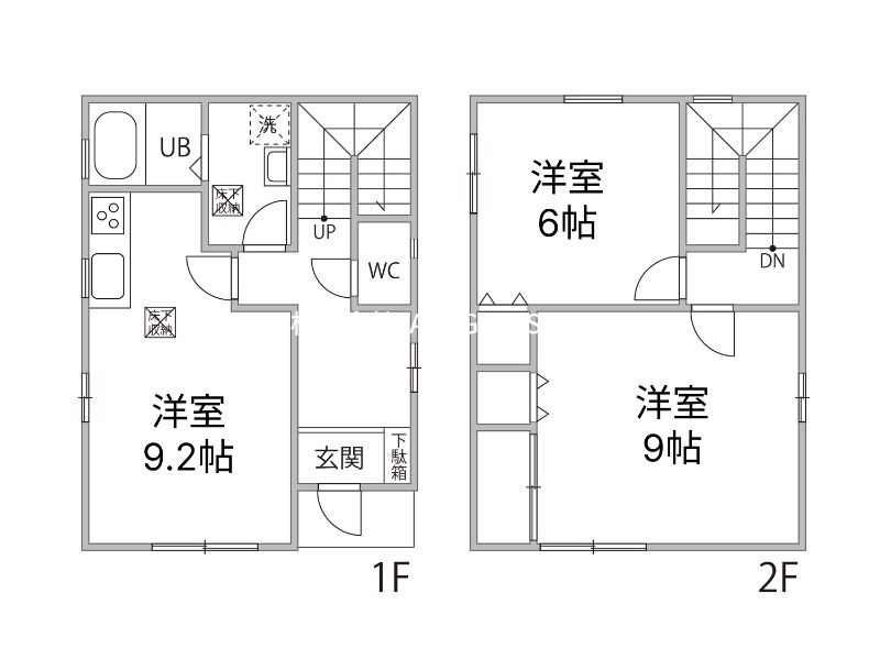 ハッピーヒルズA棟 間取り