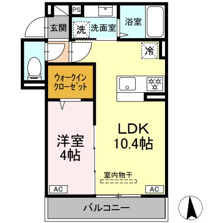 D'Bless横濱岸根公園Ⅰ 間取り