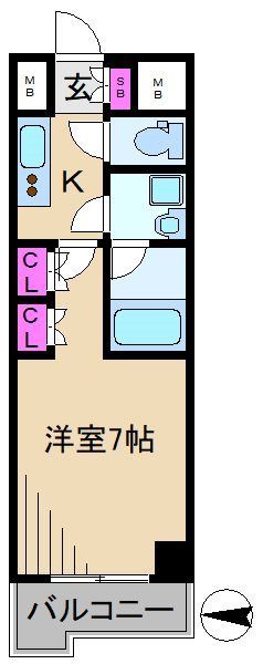 ルーブル武蔵新城六番館 間取り