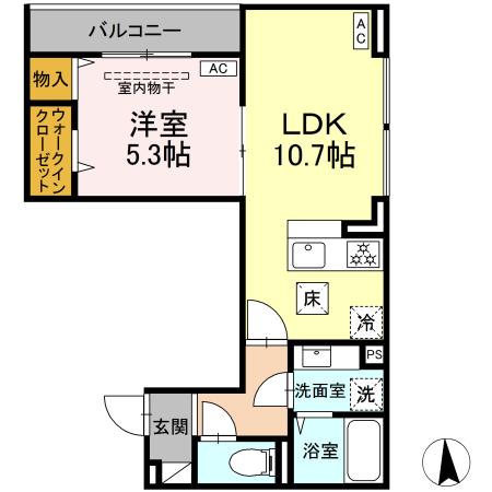 D'Bless横濱岸根公園Ⅰ 間取り