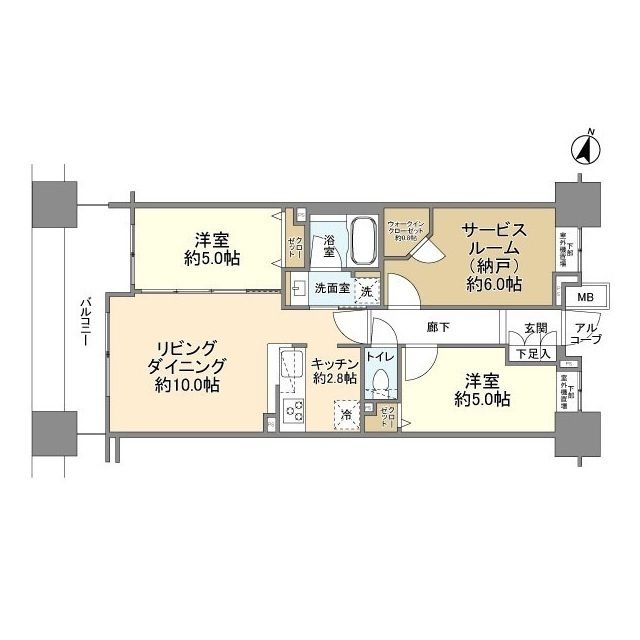 クレストシティタワーズ横浜 間取り