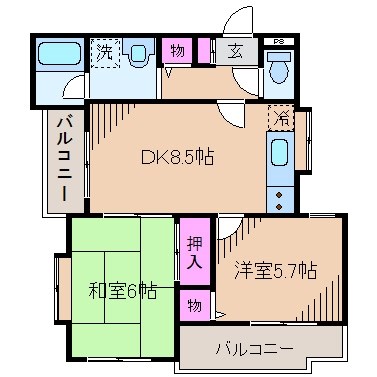 コラール大倉山 間取り