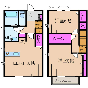 CREST　B 間取り