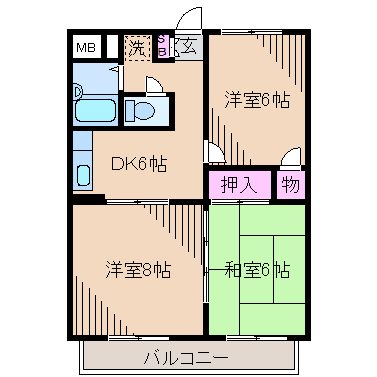アメニティＦＭ Ａ棟 間取り
