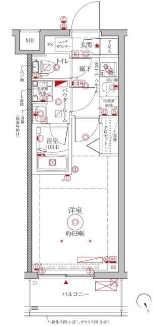 クレイシアIDZ横浜大倉山 間取り